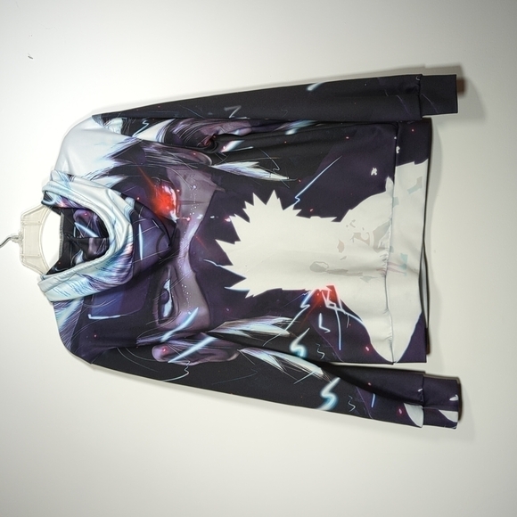 Graphic All-Over Print Hoodie L - Picture 3 of 4